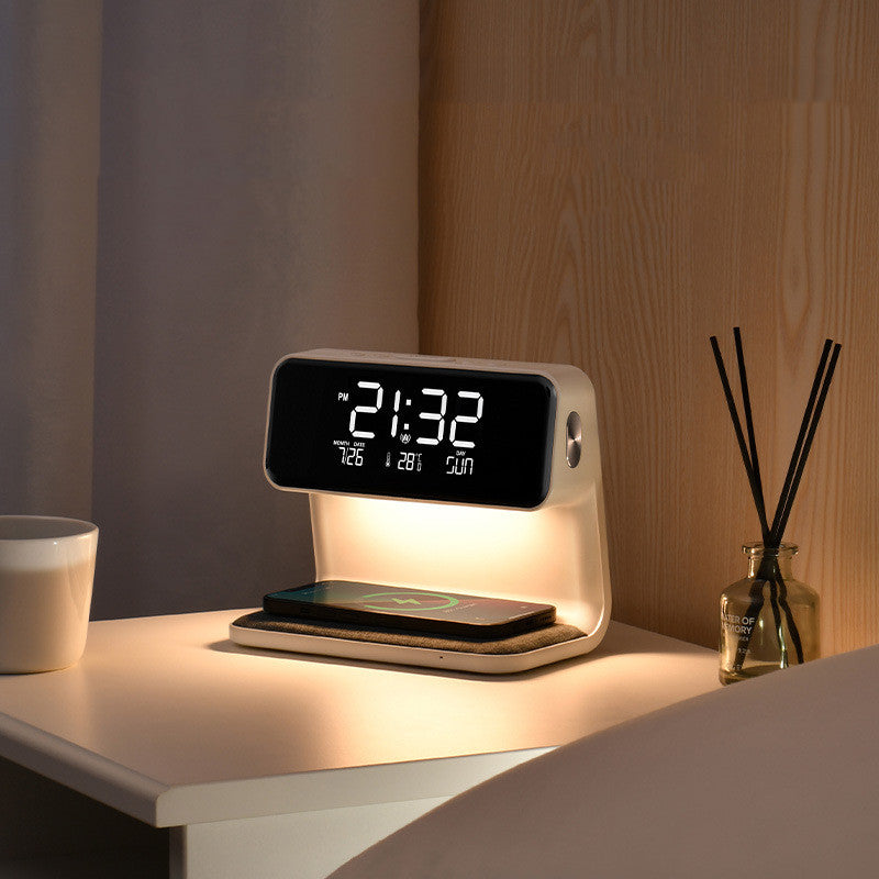 Alarm Clock with Wireless Phone Charger