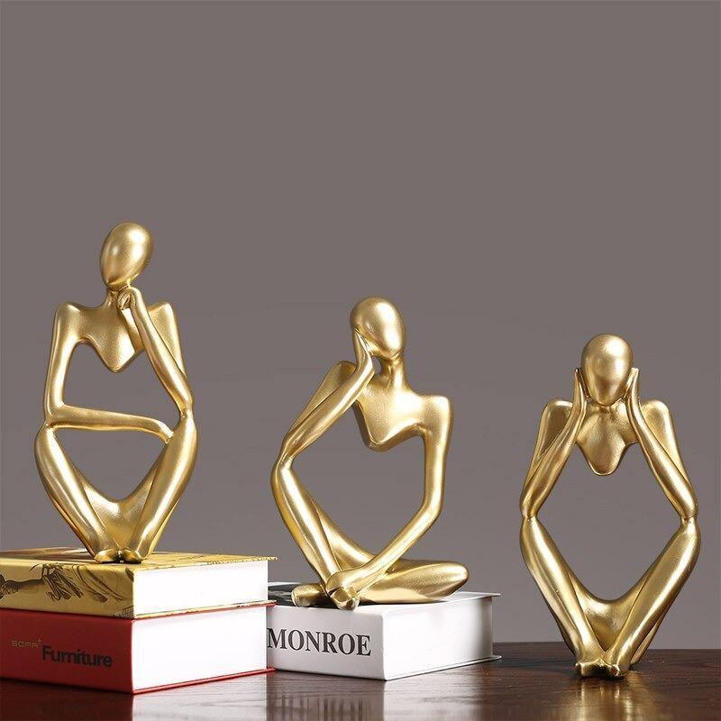 Abstract Thinker Sculpture Statue