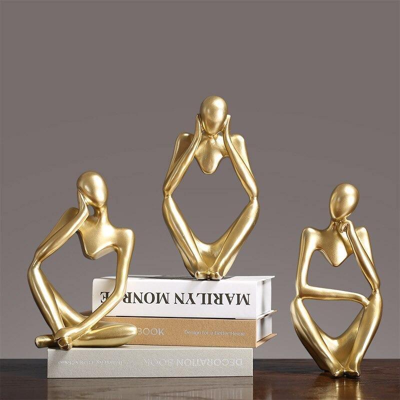 Abstract Thinker Sculpture Statue
